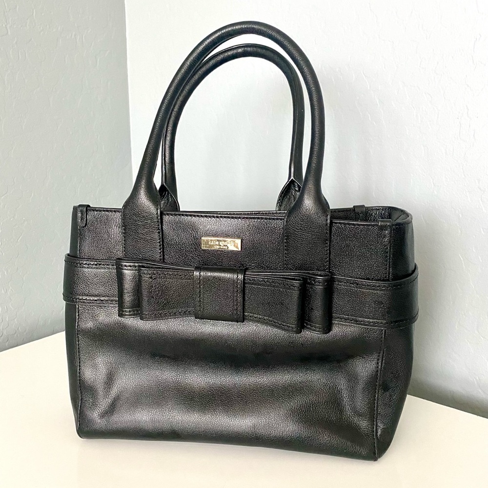 Kate Spade black leather handbag